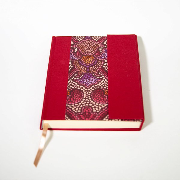 Caderno Vermelho - Fecho com Imã
