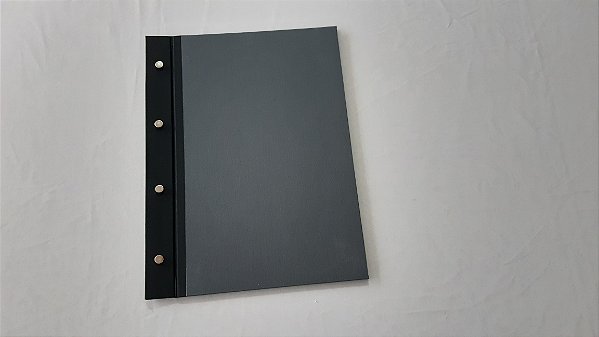 Pasta Catálogo Saphir Cinza e Preto