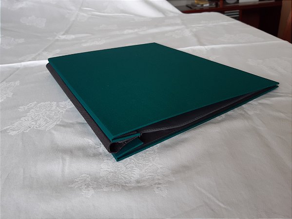 Pasta Portfolio Verde & Cinza