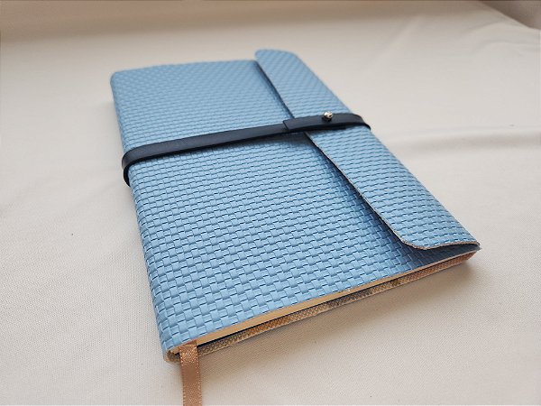 Agenda Capa Sintética Azul Claro