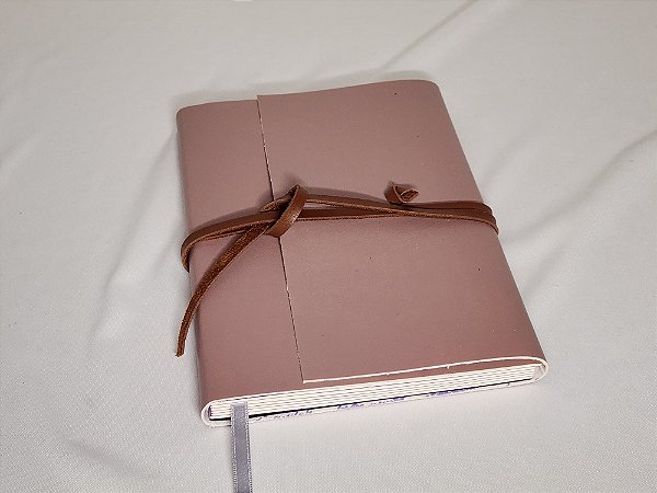 Caderno Capa Sintética Rosa