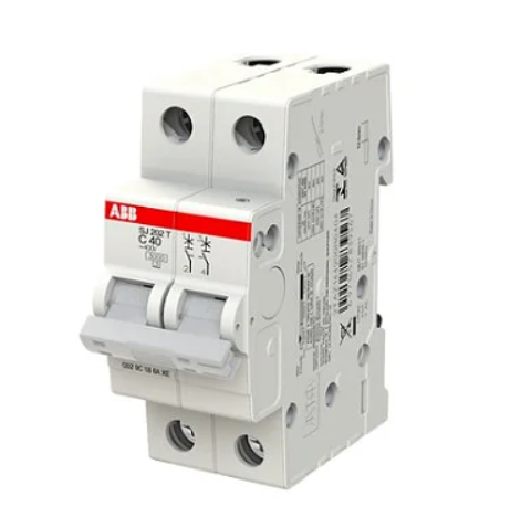 Minidisjuntor Bipolar 20A 5Ka/3Ka em 220V/380V Termomagnético Curva C SJ202T-C20 :2TAZ144200R0204 -ABB
