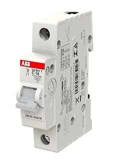Minidisjuntor Monopolar 25A 5Ka/3Ka em 127V/220V Termomagnético Curva C SJ201T-C25 :2TAZ144100R0254 -ABB