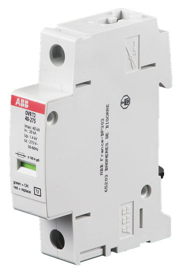 Dispositivo Protetor de Surto Tipo 2 monopolar 20ka 275v, linha ovr : 2ctb804200r1100 - abb
