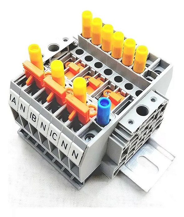 Bloco de Aferição para 3 Transformadores de Corrente (circuito a 4 fios) :CWBAN-3TC3TP-N -CONNECTWELL