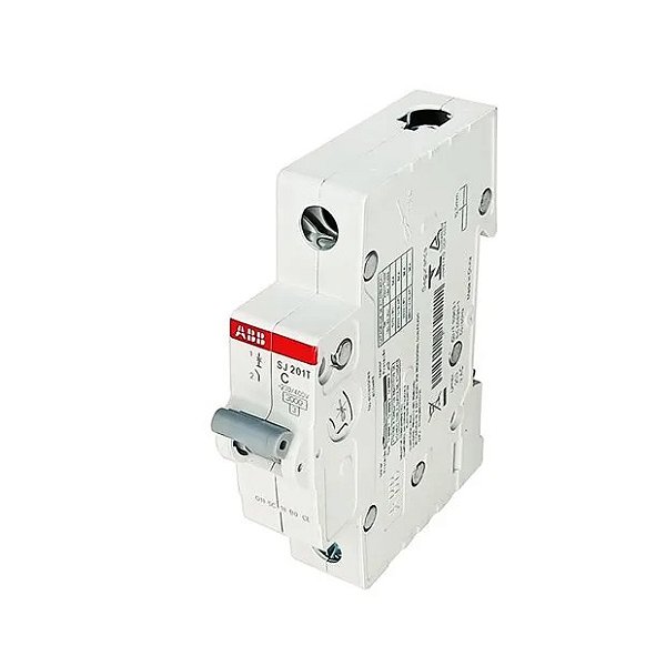 Minidisjuntor Monopolar 16A 5Ka/3Ka em 127V/220V Termomagnético Curva C SJ201T-C16 :2TAZ144100R0164 -ABB