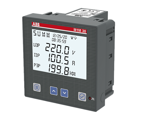 Multimedidor m1m 30 Ethernet comunicação Modbus tcp conexão a tc :2taz663014r2000-abb