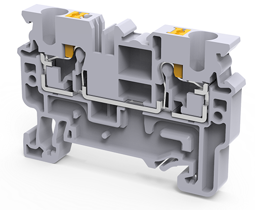 Conector de Passagem direta push-in 4mm2 Cinza CP4:00021474- Connectwell