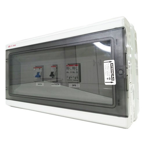 Quadro Elétrico Controle Baixa Tensão Montado c/ Componente(s)Elétricos 690.00V Quadro de Proteção para Carregadores 7,4 KW FF :EVPB74FF -ABB
