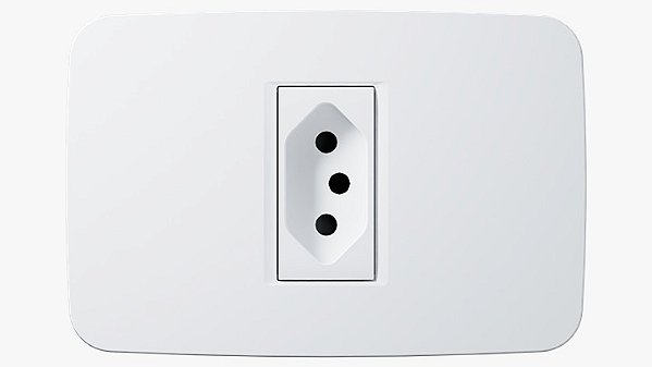 Conjunto 4x2 1 tomada 2P T 20A 110-250V 1 modulo branco Origen N0536.2 BL :2CLA053620N1102 -ABB