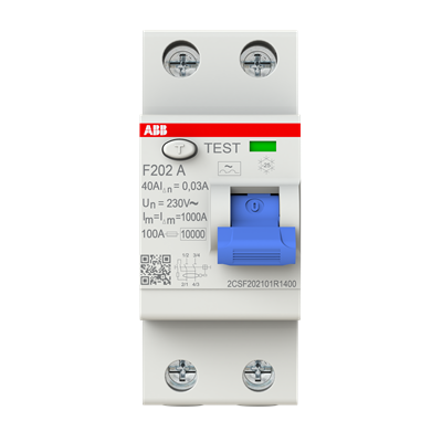 IDR do tipo A para veículos de 3,6 e 7,4KW F202A-40/0.03 :2CSF202101R1400 -ABB