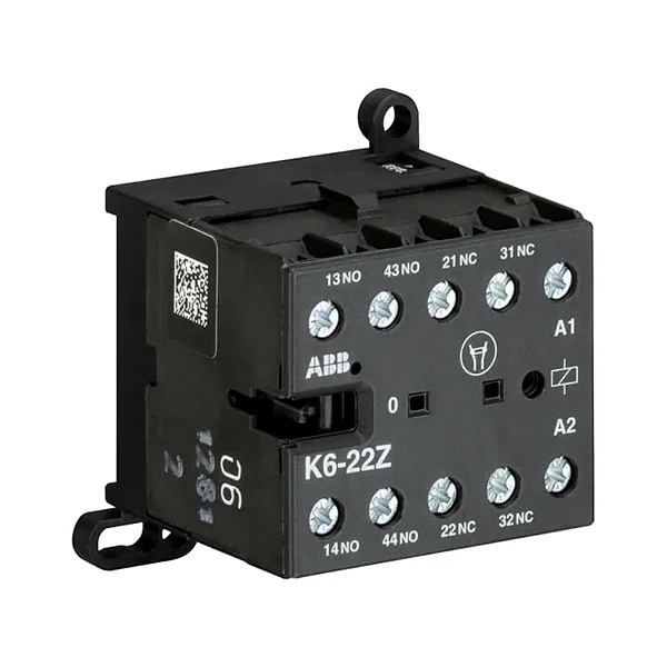 Mini Contator auxiliar Tetrapolar 4a ac-15 2na 2nf220 vca - k6-22z-80: gjh1211001r8220 - abb