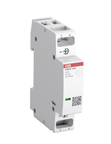 Contator Modular Bipolar 20a  2nf Tensão de Comando 220vca/250dc  -esb20-02n-06- abb