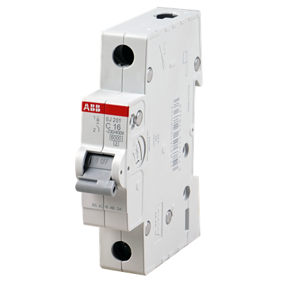 Minidisjuntor Monopolar 10a 6ka/10ka em 127v/220v Termomagnético Curva c sj201-c10: 2taz141100r0104-abb