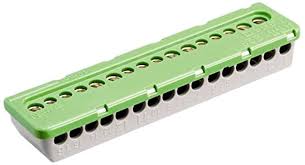 Bloco Distribuidor Multipolar Termoplástico 400v 100a  7x6mm2 / 9mm2 com parafuso pek/s16 :1spe007715f0743 -abb