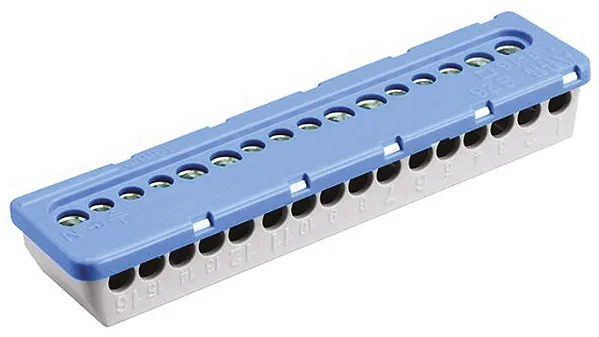 Bloco Distribuidor Multipolar Termoplástico 400v 100a 7x6 mm2 / 9x16mm2 Com Parafuso nk/s16 :1spe00715f0733 - abb
