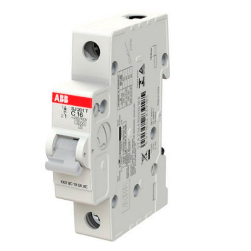 Minidisjuntor Monopolar 16A 5kA /3kA em 127V/220V Termomagnético Curva B SJ201T-B16 :2TAZ144100R0165 -ABB