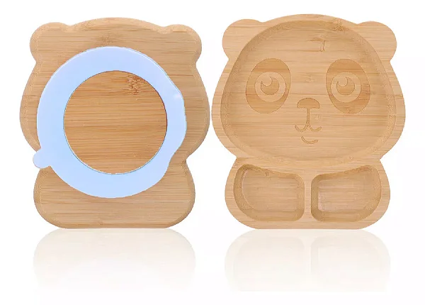 Prato Urso de Bambu - Silicone