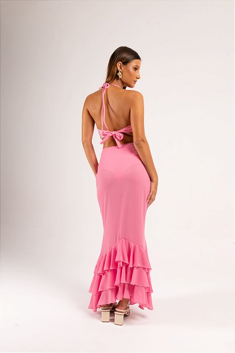 Saia Astromélia Rosa