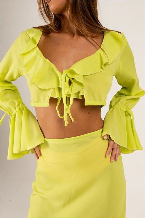 Cropped Antúrio Verde