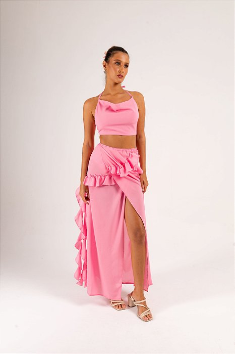 Saia/Vestido Rose Rosa