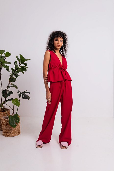 Calça de Linho Cherry