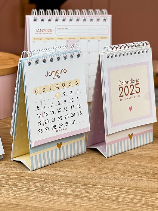 Calendário De Mesa 2025 15x10cm - vertical