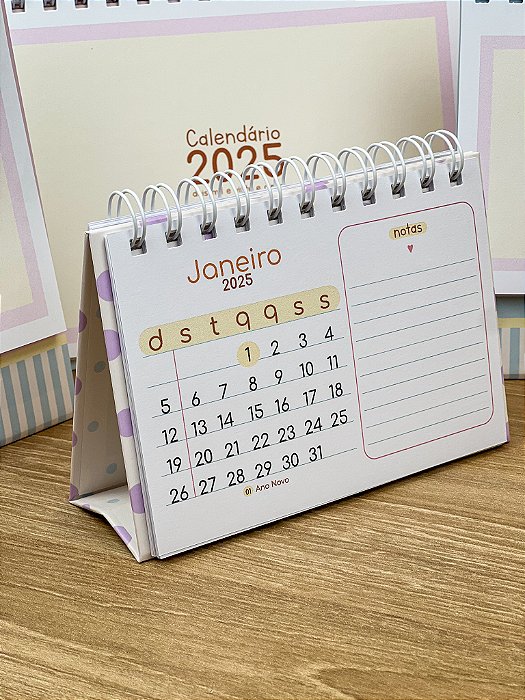 Calendário De Mesa 2025 - 10x15cm horizontal