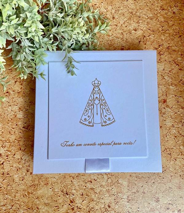 Kit Convite para Madrinha / Padrinho Nossa Senhora