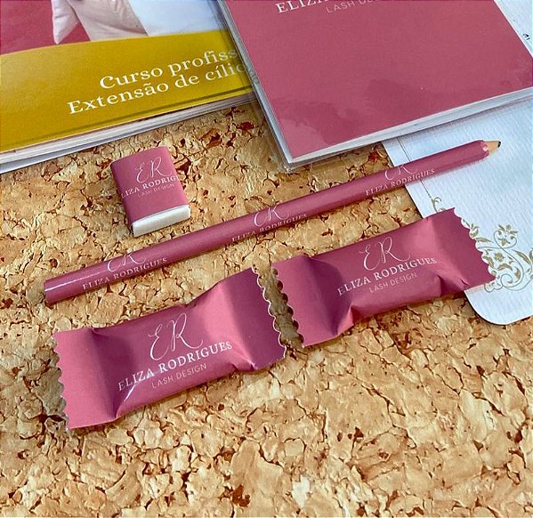 Kit Lápis Bala Borracha personalizado