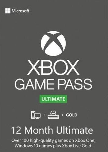 Xbox Game Pass Ultimate 12 Meses Código 25 Dígitos