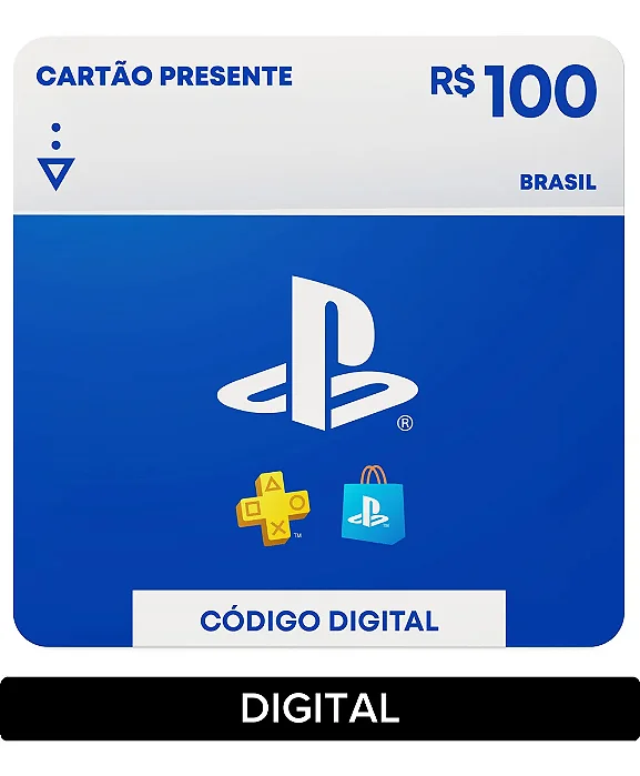 Sony PlayStation Store Gift Card R$ 100 (Digital)