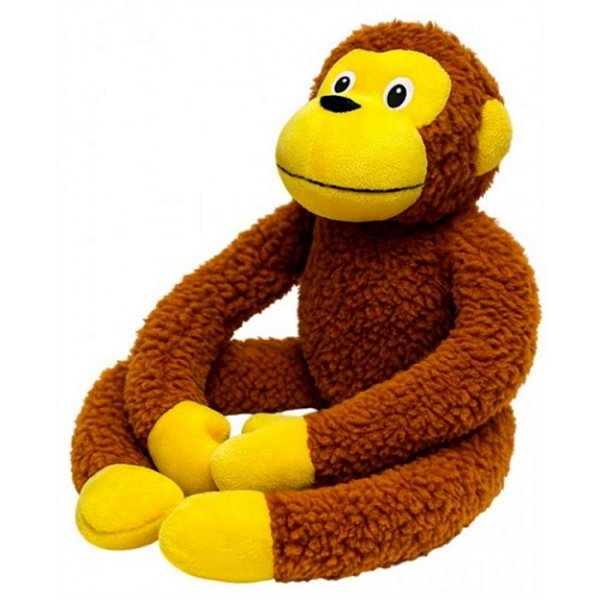 Brinquedo Macaco Amigão de Pelúcia para Cachorro e Gato Animalíssimo