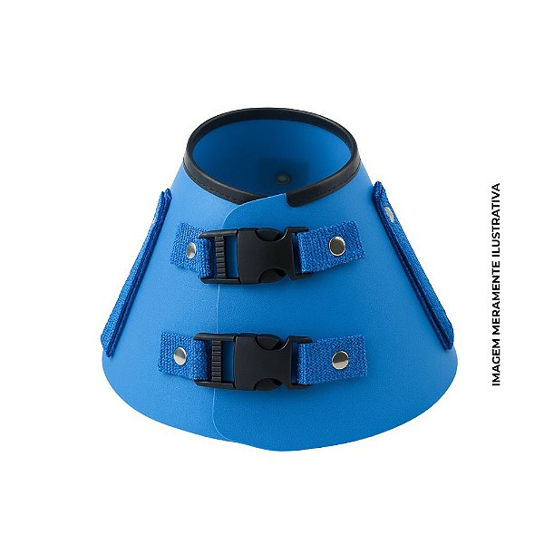 Colar Elizabetano Azul Para Cães