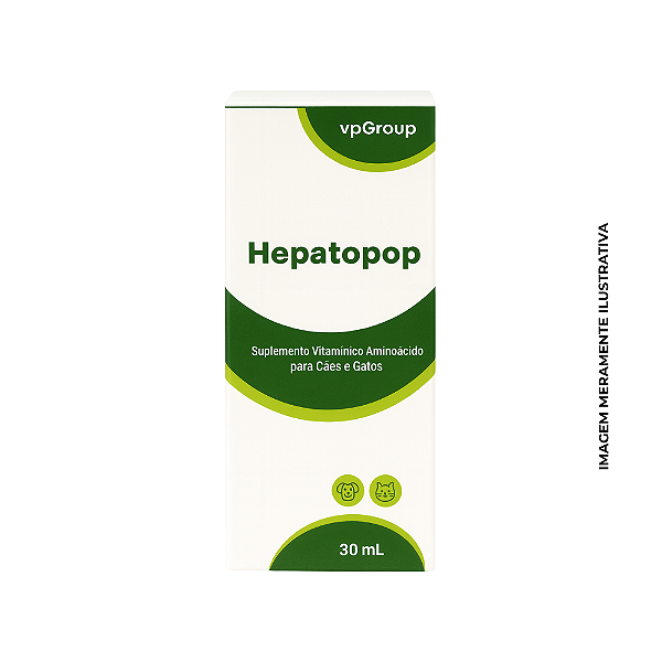 Hepatopop 30 mL – Suplemento Vitamínico Aminoácido para Cães e Gatos