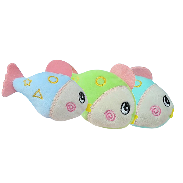 Pelúcia Peixinhos Diversos com Catnip