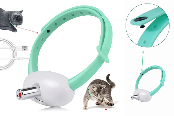 Coleira para Gato com Laser Interativo