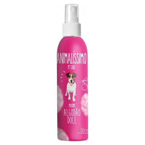 Perfume para Cachorro Algodão Doce 50ml Pet Care Animalissimo