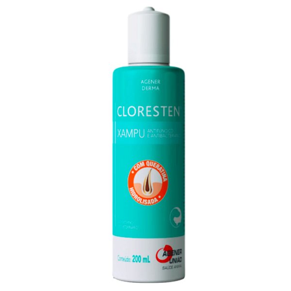 Cloresten Shampoo Antifúngico e Bacteriano 500 ml