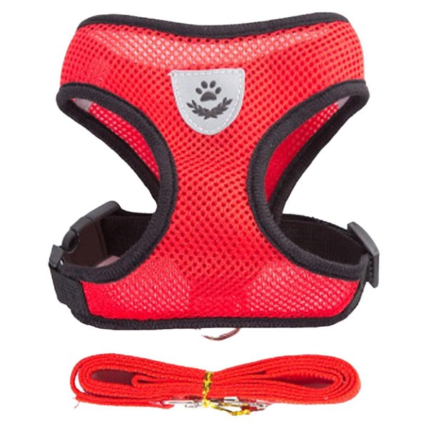 Coleira Neoprene para Cachorro Peitoral com Guia TEX1238