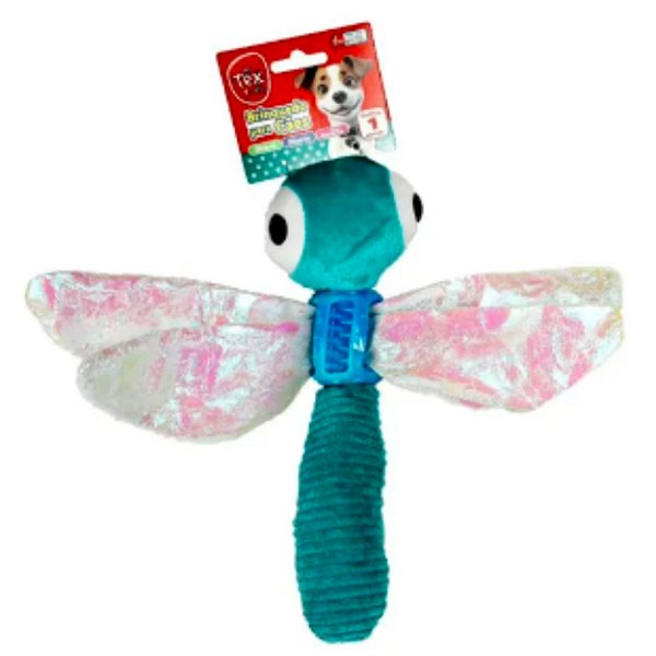 Brinquedo de Pelúcia para Cachorro Luxo Libelula Voadora TEX 1330