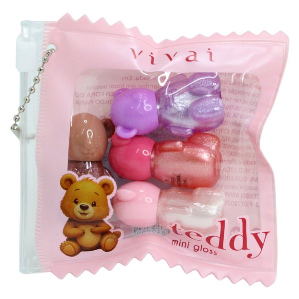 Mini Gloss Ursinho Teddy com 4 3332.1.1