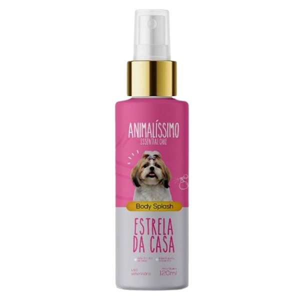Boby Splash Estrela da Casa Perfume para Cachorro 120ml Animalíssimo