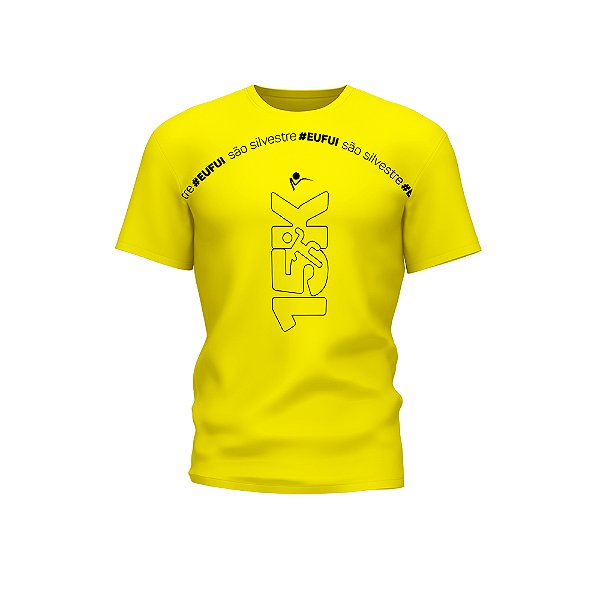 Amarela Vitória 15Km - Camiseta 100% Poliamida