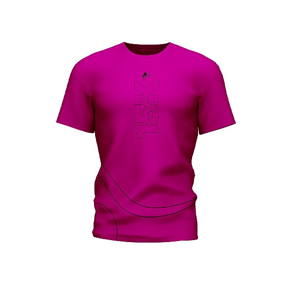 Rosa Vitória 15Km - Camiseta 100% Poliamida