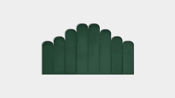 Placa Kit suede verde (padrão e queen)