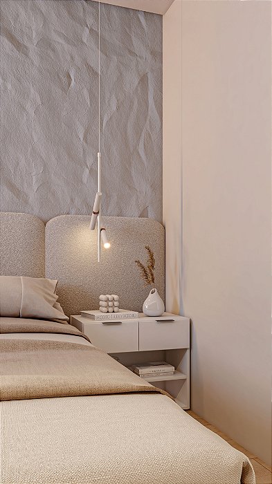 Placa 110x80cm borda  bouclé natural
