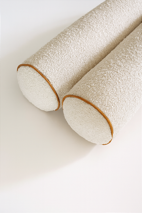 Rolinho 60cm boucle friso caramelo