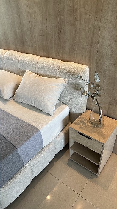 Cabeceira Gringa Listra Bouclé Natural