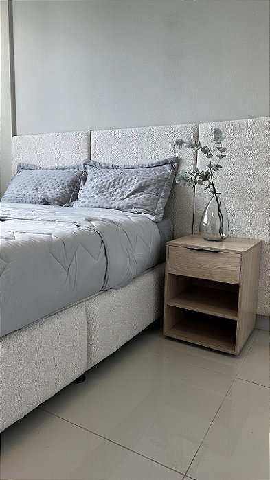 Placa 110x80cm bouclé com trava